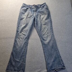 Levis Bootcut Jeans Womens 12 M Blue Stretch Medium Wash Denim Pants Classic